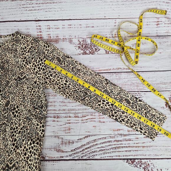 Lilly Pulitzer Karessa Top Size S Leopard Print Stretch Long Sleeve Pullover NWT - Picture 12 of 13